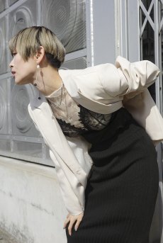 画像12: SOLLEA chemise  | ソフトブラ付きシースルースリップ・黒・レース | Anais アナイス センシュアルランジェリー【即日発送・サイズ交換NG】セクシーランジェリー   (12)