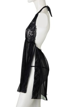 画像10: Lula chemise  | サイドスリットがセクシーなベビードール・シースルー・ブラック | Anais アナイス センシュアルランジェリー【即日発送・サイズ交換NG・メール便対象】セクシーランジェリー   (10)