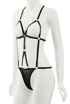 画像8: BELLEZA body  | ハーネス・テディ・オープンバスト・ブラック | Anais アナイス センシュアルランジェリー【送料無料・即日発送・サイズ交換NG】※メール便対象※セクシーランジェリー   (8)
