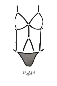 画像1: BELLEZA body  | ハーネス・テディ・オープンバスト・ブラック | Anais アナイス センシュアルランジェリー【即日発送・サイズ交換NG・メール便対象】※メール便対象※セクシーランジェリー   (1)