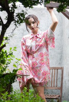 画像9: MIYU-short-robe | ショートローブ・花柄・ピンク | Anais アナイス センシュアルランジェリー【即日発送・サイズ交換NG】輸入ランジェリー  (在庫限り) (9)