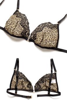 画像15: 在庫限り｜Lサイズ｜Paige set  | ブラレット＆オープンクロッチタンガセット・ノンワイヤー・Tバック・レオパード柄 | Anais アナイス センシュアルランジェリー【即日発送・サイズ交換NG・メール便対象】セクシーランジェリー  (再入荷なし) (15)