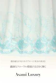 画像26: V-10131｜ 一枚レースブラ・ ライトブルー｜Axami アクサミ| 輸入下着・高級ランジェリー  (26)