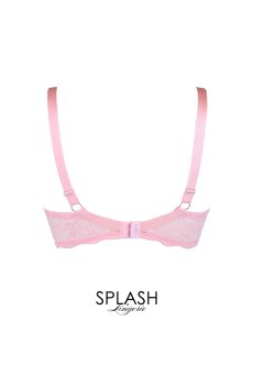 画像2: V-11031｜ 一枚レースブラ・パッドなし・ ピンク｜Axami アクサミ【サイズ交換OK・メール便対象】輸入下着・高級ランジェリー  (2)