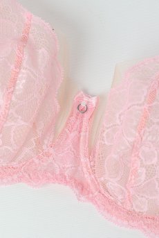 画像12: V-11031｜ 一枚レースブラ・パッドなし・ ピンク｜Axami アクサミ【サイズ交換OK・メール便対象】輸入下着・高級ランジェリー  (12)