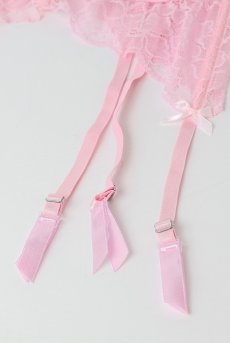 画像14: V-11032｜ガーターベルト・ピンク｜Axami アクサミ【サイズ交換OK・メール便対象】 輸入下着・高級ランジェリー  (14)