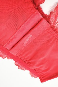 画像13: V-11901｜ 一枚レースブラ・パッドなし・コーラルレッド｜Axami アクサミ【サイズ交換OK・メール便対象】輸入下着・高級ランジェリー  (13)