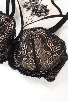 画像11: 在庫限り｜70Dサイズ｜V-9001 | プッシュアップブラジャー・取り外しOKなチョーカー付き | AxamiSexy アクサミセクシー| 輸入下着・高級ランジェリー  （在庫限り) (11)