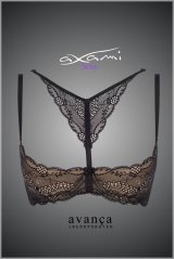在庫限り｜V-7701 | チョーカー付きオープンバストブラ・シェルフブラ・1/4カップ | AxamiSexy アクサミセクシー【サイズ交換NG】輸入下着・高級ランジェリー  