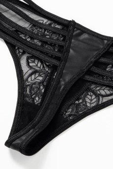 画像14: V-9448 | タンガ・Tバック・フェイクレザー・エナメル風レース | AxamiSexy アクサミセクシー【サイズ交換NG・メール便対象】輸入下着・高級ランジェリー   (14)