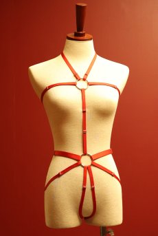 画像14: V-9806｜ボディハーネス・レッド｜AxamiSexy アクサミセクシー【サイズ交換NG・メール便対象】輸入下着・高級ランジェリー  (14)