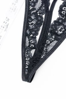 画像11: V-9818｜オープンクロッチタンガ・Tバック・ブラック｜AxamiSexy アクサミセクシー【サイズ交換NG・メール便対象】輸入下着・高級ランジェリー   (11)