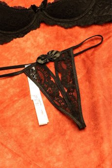 画像14: V-9818｜オープンクロッチタンガ・Tバック・ブラック｜AxamiSexy アクサミセクシー【サイズ交換NG・メール便対象】輸入下着・高級ランジェリー   (14)