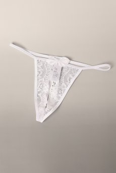 画像8: V-9828｜オープンクロッチタンガ・Tバック・ホワイト｜AxamiSexy アクサミセクシー【サイズ交換NG・メール便対象】輸入下着・高級ランジェリー   (8)