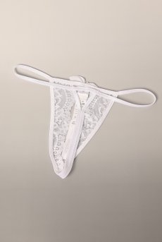 画像9: V-9828｜オープンクロッチタンガ・Tバック・ホワイト｜AxamiSexy アクサミセクシー【サイズ交換NG・メール便対象】輸入下着・高級ランジェリー   (9)