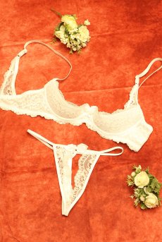 画像13: V-9828｜オープンクロッチタンガ・Tバック・ホワイト｜AxamiSexy アクサミセクシー【サイズ交換NG・メール便対象】輸入下着・高級ランジェリー   (13)