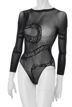 画像11: 在庫限り｜XLサイズ｜B137 teddy | ボディストッキング素材の背中開きボディスーツ・テディ・黒   | 高級Sexyランジェリー Obsessive【即日発送・サイズ交換NG・メール便対象】輸入下着・ランジェリー  （再入荷なし） (11)