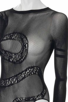 画像13: 在庫限り｜XLサイズ｜B137 teddy | ボディストッキング素材の背中開きボディスーツ・テディ・黒   | 高級Sexyランジェリー Obsessive【即日発送・サイズ交換NG・メール便対象】輸入下着・ランジェリー  （再入荷なし） (13)