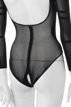 画像16: 在庫限り｜XLサイズ｜B137 teddy | ボディストッキング素材の背中開きボディスーツ・テディ・黒   | 高級Sexyランジェリー Obsessive【即日発送・サイズ交換NG・メール便対象】輸入下着・ランジェリー  （再入荷なし） (16)