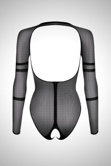 画像2: 在庫限り｜XLサイズ｜B137 teddy | ボディストッキング素材の背中開きボディスーツ・テディ・黒   | 高級Sexyランジェリー Obsessive【即日発送・サイズ交換NG・メール便対象】輸入下着・ランジェリー  （再入荷なし） (2)