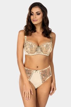 画像5: 【70％OFF】70Cサイズ｜PROMES-cream-B139 ｜パッドなし・ワイヤーブラ・一枚レース｜ewabien エヴァビアン【サイズ交換NG・メール便対象】 輸入下着・高級ランジェリー (5)