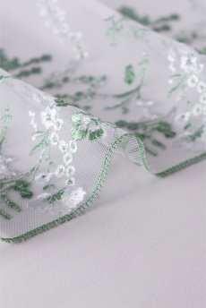 画像17: 在庫限り｜75Eサイズ｜SANSA-white-green-B214 | 3/4カップ・ワイヤーブラ・グラマー向け・すっぴん美乳ブラ｜ ewabien エヴァビアン| 輸入下着・高級ランジェリー (17)