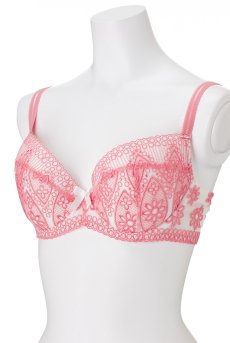 画像8: 在庫限り｜70Fサイズ｜AVERO-coral-B214 | 3/4カップ・ワイヤーブラ・グラマー向け・すっぴん美乳ブラ｜ ewabien エヴァビアン| 輸入下着・高級ランジェリー  (8)