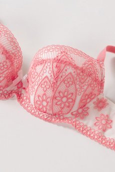画像12: 在庫限り｜70Fサイズ｜AVERO-coral-B214 | 3/4カップ・ワイヤーブラ・グラマー向け・すっぴん美乳ブラ｜ ewabien エヴァビアン| 輸入下着・高級ランジェリー  (12)