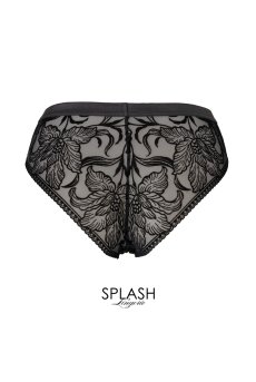 画像2: 【30%OFF】Sサイズ｜VELVET-black-C511｜ブラジリアンショーツ（ブラック・ベロア風） ※メール便対象【サイズ交換NG】エヴァビアン ewabien輸入下着・高級ランジェリー   (2)