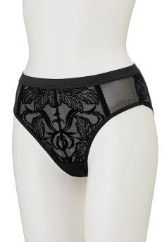 画像9: 【30%OFF】Sサイズ｜VELVET-black-C511｜ブラジリアンショーツ（ブラック・ベロア風） ※メール便対象【サイズ交換NG】エヴァビアン ewabien輸入下着・高級ランジェリー   (9)
