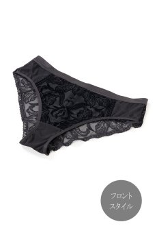 画像11: 【30%OFF】Sサイズ｜VELVET-black-C511｜ブラジリアンショーツ（ブラック・ベロア風） ※メール便対象【サイズ交換NG】エヴァビアン ewabien輸入下着・高級ランジェリー   (11)