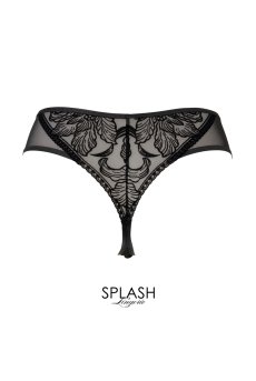 画像2: 【30%OFF】Sサイズ｜VELVET-black-C201｜タンガ（Tバック・ブラック・ベロア調） ※メール便対象【サイズ交換NG】エヴァビアン ewabien輸入下着・高級ランジェリー  （再入荷なし） (2)