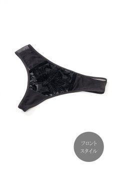 画像11: 【30%OFF】Sサイズ｜VELVET-black-C201｜タンガ（Tバック・ブラック・ベロア調） ※メール便対象【サイズ交換NG】エヴァビアン ewabien輸入下着・高級ランジェリー  （再入荷なし） (11)