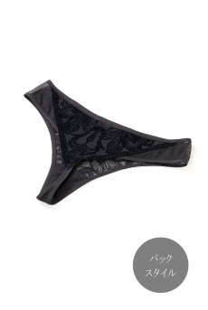 画像12: 【30%OFF】Sサイズ｜VELVET-black-C201｜タンガ（Tバック・ブラック・ベロア調） ※メール便対象【サイズ交換NG】エヴァビアン ewabien輸入下着・高級ランジェリー  （再入荷なし） (12)