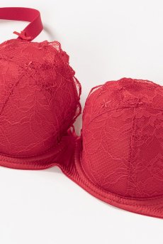 画像12: 【50%OFF】AISHA-red-B214 | グラマー向けすっぴん美乳ブラ・ストラップ太め・バストサロン推奨・プランジブラ・B〜Hカップ・レッド | ewabien エヴァビアン【サイズ交換NG】輸入下着・高級ランジェリー (再入荷なし) (12)