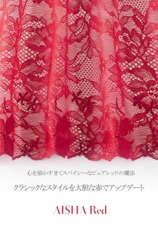 画像15: 【50%OFF】AISHA-red-B214 | グラマー向けすっぴん美乳ブラ・ストラップ太め・バストサロン推奨・プランジブラ・B〜Hカップ・レッド | ewabien エヴァビアン【サイズ交換NG】輸入下着・高級ランジェリー (再入荷なし) (15)