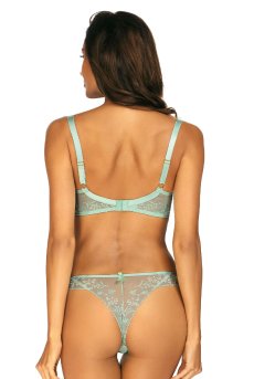 画像5: サイズ限定｜75B.75D【50%OFF】NADEEN-mint-B214 | グラマー向けすっぴん美乳ブラ・ストラップ太め・バストサロン推奨・プランジブラ・B〜Hカップ・ミント・ライトグリーン | ewabien エヴァビアン| 輸入下着・高級ランジェリー  (5)