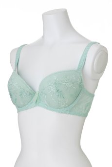 画像8: サイズ限定｜75B.75D【50%OFF】NADEEN-mint-B214 | グラマー向けすっぴん美乳ブラ・ストラップ太め・バストサロン推奨・プランジブラ・B〜Hカップ・ミント・ライトグリーン | ewabien エヴァビアン| 輸入下着・高級ランジェリー  (8)