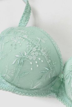 画像12: サイズ限定｜75B.75D【50%OFF】NADEEN-mint-B214 | グラマー向けすっぴん美乳ブラ・ストラップ太め・バストサロン推奨・プランジブラ・B〜Hカップ・ミント・ライトグリーン | ewabien エヴァビアン| 輸入下着・高級ランジェリー  (12)