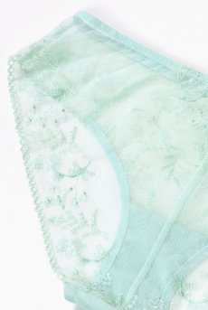 画像14: 在庫限り｜NADEEN-mint-C110 | ノーマルショーツ・シースルー・ミント・ライトグリーン  | ewabien エヴァビアン【サイズ交換NG・メール便対象】輸入下着・高級ランジェリー  (14)