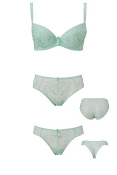 画像10: 【50%OFF】NADEEN-mint-B150 | セミソフトブラ・大きいサイズ・D〜Kカップ・ミント・ライトグリーン | ewabien エヴァビアン【サイズ交換NG】輸入下着・高級ランジェリー  (10)