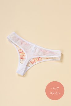 画像12: 在庫限り｜Sサイズ｜HELENE-white-orange-C200 | タンガ・Tバック・シースルー・ホワイト・オレンジ・花柄  | ewabien エヴァビアン【サイズ交換NG・メール便対象】輸入下着・高級ランジェリー （再入荷なし） (12)