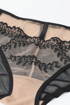 画像12: 在庫限り｜OFRA beige-black C110 | ノーマルショーツ・ベージュ×ブラック  | ewabien エヴァビアン【サイズ交換NG・メール便対象】輸入下着・高級ランジェリー  (12)