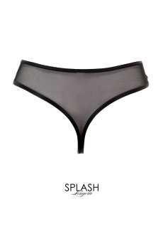画像2: 在庫限り｜KIRA black-sapphire C200 |タンガ・Tバック・ブラック×ブルー  | ewabien エヴァビアン【サイズ交換NG・メール便対象】輸入下着・高級ランジェリー  (2)