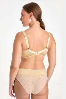 画像5: KARMELA gold B161 | フルカップ・パッドなし・ワイヤーブラ・一枚レース・大きいサイズ・ゴールド | ewabien エヴァビアン| 輸入下着・高級ランジェリー  (5)