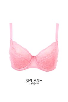 画像1: FIORA pink B150 | フルカップ・ワイヤーブラ・セミソフトブラ・大きいサイズ・ピンク| ewabien エヴァビアン| 輸入下着・高級ランジェリー  (1)