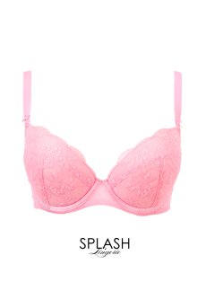 画像1: FIORA pink B214 | 3/4カップ・ワイヤーブラ・グラマー向け・すっぴん美乳ブラ・ピンク| ewabien エヴァビアン| 輸入下着・高級ランジェリー  (1)