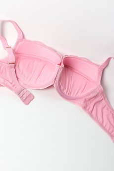 画像14: FIORA pink B214 | 3/4カップ・ワイヤーブラ・グラマー向け・すっぴん美乳ブラ・ピンク| ewabien エヴァビアン| 輸入下着・高級ランジェリー  (14)