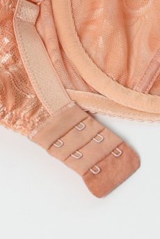 画像14: MARISA apricot B161 | フルカップ・パッドなし・ワイヤーブラ・一枚レース・大きいサイズ・アプリコット | ewabien エヴァビアン| 輸入下着・高級ランジェリー  (14)