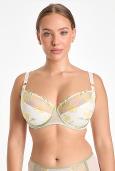 画像2: LIMON cream B150 | フルカップ・ワイヤーブラ・セミソフトブラ・大きいサイズ・クリーム| ewabien エヴァビアン【サイズ交換OK】 輸入下着・高級ランジェリー  (2)